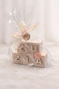 Klocki drewniane Zuzia nowe