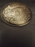 Zabytkowa posrebrzana klamra pasa 