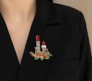 Duża Broszka - Stroik Świąteczny