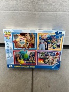 Puzzle układanka - 4 x 42 elementy - bajka Toy Story 4 | Ravensburger