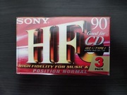 Nowy 3 PACK Kaseta magnetofonowa SONY C-90 HFC 
