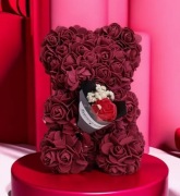 Niedźwiadek z Kwiatów Trwałych, "Kocham Cię" Miś z Róż na Walentynki