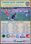 ODRA WODZISŁAW - GÓRNIK ZABRZE program 1999