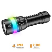 Latarka do nurkowania Sofirn SD08 3200lm + akumulator z USB-C
