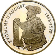 170. 10 złotych Zygmunt August 1996 półpostać