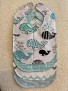 Śliniaki bawełniane z ceratką. ZESTAW