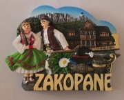 Magnes na lodówkę ceramiczny Zakopane Giewont Dunajec Tatry MorskieOko(43) 