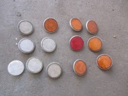 ODBLASK POMARAŃCZOWY JAWA WSK SHL ROMET JUNAK inne.Czerwony sprzedany.