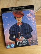 Mary Poppins Returns 4K Ultra HD Blu Ray język angielski Nowa