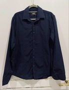 Koszula męska granatowa długi rękaw Bolf r L nowa