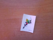 Naklejka karta U Nestle Looney Tunes Panini Modena Warner Bros