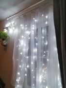 Kurtyna Led girlanda zimny biały oświetlenie 3 x 3m światełka 