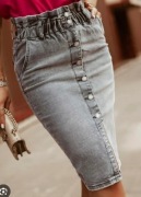 SPÓDNICA JEANSOWA M.SARA rozm. 27 szara jak nowa