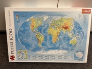 Puzzle 1000 elementów mapa świata