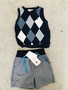 Kamizelka h&m i spodenki Wójcik r. 80 zestaw