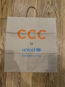Torba reklamowa CCC Unicef, papierowa, do kolekcji