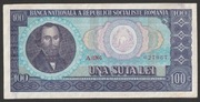 Rumunia 100 lei 1966 - Nicolae Balcescu -  A.0204 