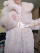 Futro-płaszcz nowe różowe rozmiar s