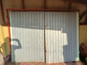 Drzwi garażowe stalowe, dwu-skrzydłowe 250x180cm