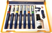 Rapitograf Rapidograf KOMPLET 7szt. Rystor + tusz