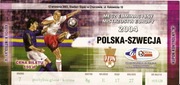Bilet Polska - Szwecja 2003.09.10 - 150 zł