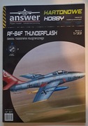Model kartonowy RF-84F Thunderflash