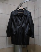 Kurtka skórzana damska L  EWMOD kurtka  skórzana na  guziki zapinana czarna