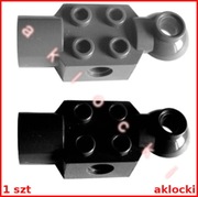 LEGO Technic 47452 KLOCEK 2x2 przegub kulowy gniazdo obrotowe czarny szary