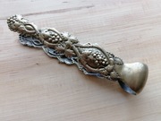 DUŻE SZCZYPCE DO LODU LUB CUKRU WINOGRONA SECESJA 17cm 