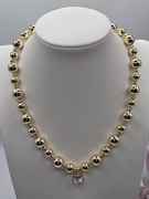 Naszyjnik z cyrkoniowym serduszkiem