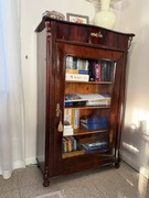 Biblioteczka/ szafka Ludwik Filip XIXw. Orzech