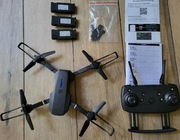 Dron z dwoma kamerami E80 sterowanie przez telefon lub pad