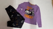 Piżama halloween dynia fioletowa trick or treat 134/140 9/10l