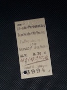 Magnes Bilet Teschendorf (Cieszyno Drawskie) - Falkenburg oder Gersdorf