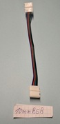 Złączka do Taśm LED 10mm RGB 2x klik z dystansem (5sztuk) 