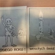 Kartki pocztowe 1983   Boże Narodzenie  Nowy Rok Solidarność 2 szt.