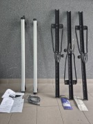 Relingi dachowe + 3x bagażnik rowerowy 