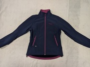 Granatowa fioletowa kurtka wiatrówka softshell na polarze Bergans 40