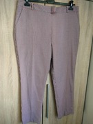 Eleganckie spodnie proste pepitka kratka rozmiar 44