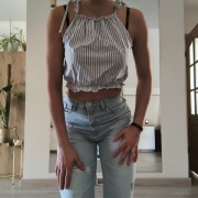 Bluzka w paski Top Brandy Melville one size