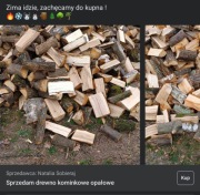Sprzedam drewno kominkowe i opałowe 