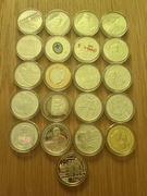 Zestaw monet srebrnych 10 złotowych
