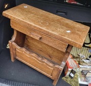 Antyczna szafka na buty z szufladą 