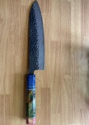 NA PREZENT JAPOŃSKI STYL PIĘKNY NÓŻ SZEFA KUCHNI DAMAST