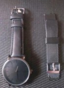 Ekskluzywny modny biznesowy zegarek pasek skóra+ sportowy 30 % ceny pudełko