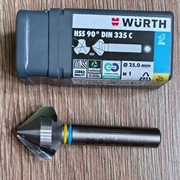 Pogłębiacz stożkowy WÜRTH ZEBRA HSS 90° 25mm DIN 335 C