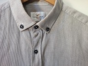 koszula męska krótki rękaw 100% bawełna przewiewna kołnierzyk zapinana