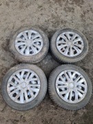 Koła 13 145/70 zimowe z kołpakami fiat seicento panda