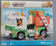 Klocki Cobi Action Town Śmieciarka kontenerowa CO-1781