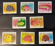 !!! SURINAME RYBY TROPIKALNE 8szt...KOMPLETNA SERIA...CZYSTE** !!!